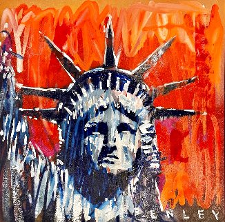 Liberty 2020 38x38 Original Painting - Steve Penley Liberty 2020 38x38 Original Painting - Steve Penley