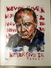 Churchill Never Give in 2010 Embellished Giclee Limited Edition Print by Steve Penley - 1