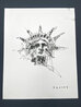 Statue of Liberty 2005 24x19 Drawing by Steve Penley - 1