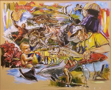 Untitled Painting 48x60 Super Huge Original Painting - Steve Penley Untitled Painting 48x60 Super Huge Original Painting - Steve Penley
