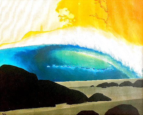 Lumahai at Sunset 21x25 - Hawaii Original Painting - Pepe Patrick Conley