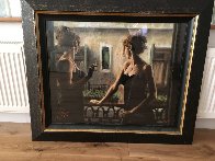 Balcony At Buenos Aires V Embellished 2007 Limited Edition Print by Fabian Perez - 1 Balcony At Buenos Aires V Embellished 2007 Limited Edition Print by Fabian Perez - 1