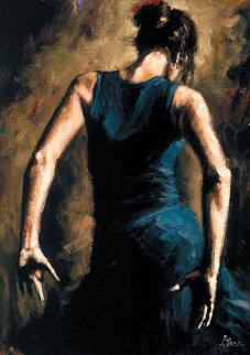 Flamenco II Embellished 2012 Limited Edition Print - Fabian Perez Flamenco II Embellished 2012 Limited Edition Print - Fabian Perez