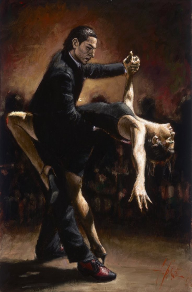 Tango VII AP 2005 Limited Edition Print by Fabian Perez Tango VII AP 2005 Limited Edition Print by Fabian Perez