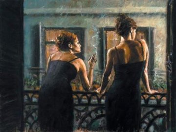 Balcony At Buenes Aires IV 2006 Limited Edition Print - Fabian Perez Balcony At Buenes Aires IV 2006 Limited Edition Print - Fabian Perez