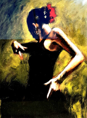 Dancer in Black 2007 Limited Edition Print - Fabian Perez