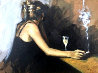In the Bar 26x32 Original Painting by Fabian Perez - 0