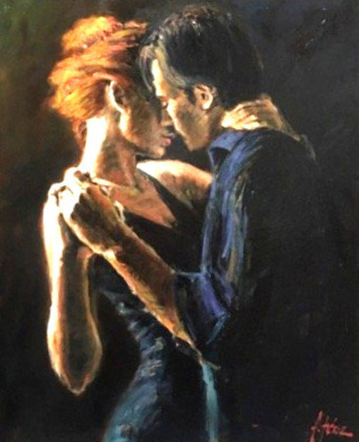 Baladas in Buenos Aires Original Painting - Fabian Perez