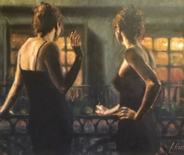 Cenicientas De Las Noches 32x38 Huge Original Painting - Fabian Perez Cenicientas De Las Noches 32x38 Huge Original Painting - Fabian Perez