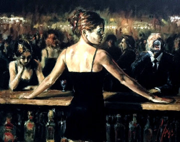 Bartender AP 2003 Embellished Limited Edition Print - Fabian Perez Bartender AP 2003 Embellished Limited Edition Print - Fabian Perez