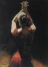 Tango (Red) Embellished Giclee on Canvas Limited Edition Print by Fabian Perez - 0