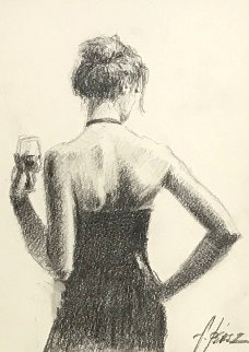 Girl With Red Hair 23x20 Works on Paper (not prints) - Fabian Perez Girl With Red Hair 23x20 Works on Paper (not prints) - Fabian Perez