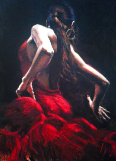 Dancer in Red Limited Edition Print - Fabian Perez Dancer in Red Limited Edition Print - Fabian Perez