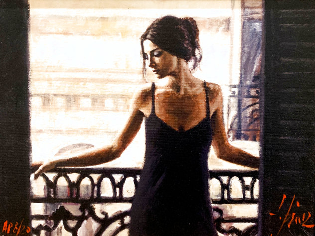 Luciana At the Balcony AP Limited Edition Print by Fabian Perez