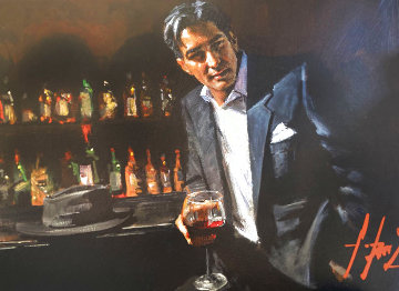 Black Suit Red Wine AP 2013 Limited Edition Print - Fabian Perez Black Suit Red Wine AP 2013 Limited Edition Print - Fabian Perez
