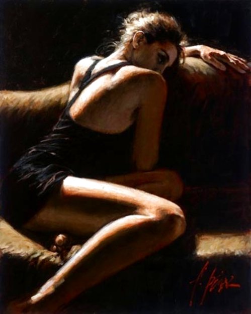 Brocatto Ochre AP 2007 Limited Edition Print - Fabian Perez