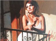 Saba At the Balocony in White Dress 2014 Limited Edition Print by Fabian Perez - 0 Saba At the Balocony in White Dress 2014 Limited Edition Print by Fabian Perez - 0