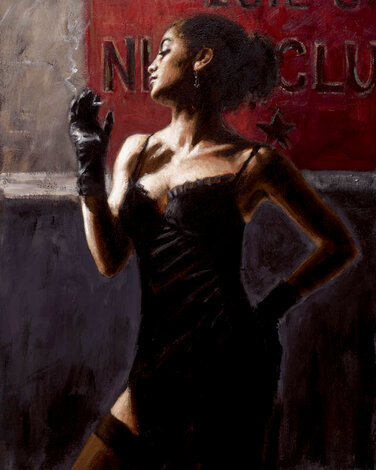 Sensual Touch in the Dark II AP 2007 - Giclee on Board Limited Edition Print - Fabian Perez