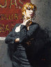 Sandra at the Red Sign AP - Huge Limited Edition Print by Fabian Perez - 0