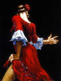 Flamenco Dancer III 2002 - Huge Limited Edition Print - Fabian Perez Flamenco Dancer III 2002 - Huge Limited Edition Print - Fabian Perez