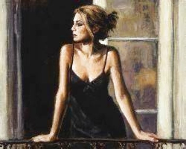 Balcony at Buenos Aires VIII AP Embellished - Huge - Argentina Limited Edition Print by Fabian Perez