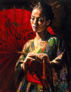 Michiko AP Embellished Limited Edition Print - Fabian Perez Michiko AP Embellished Limited Edition Print - Fabian Perez
