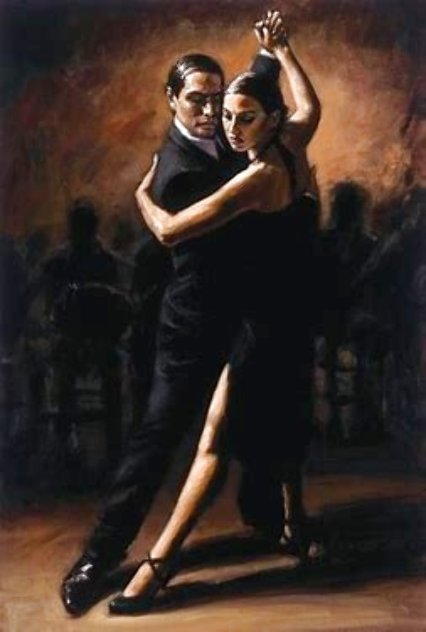 Tango VI Embellished - Huge Limited Edition Print by Fabian Perez