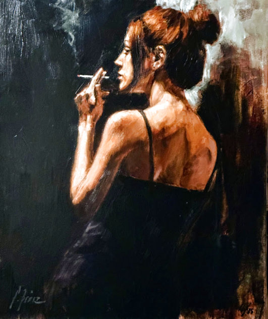 Full Moon Empty Heart 2002 Embellished Limited Edition Print by Fabian Perez