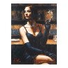 Study for Brunette at Bar AP 2004 Embellished Limited Edition Print by Fabian Perez - 1