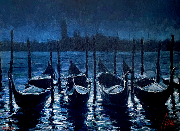 Venetian Nights AP Embellished - Huge - Italy Limited Edition Print by Fabian Perez