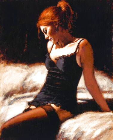 Medias Negras IV AP 2006 - Signed Twice Limited Edition Print - Fabian Perez