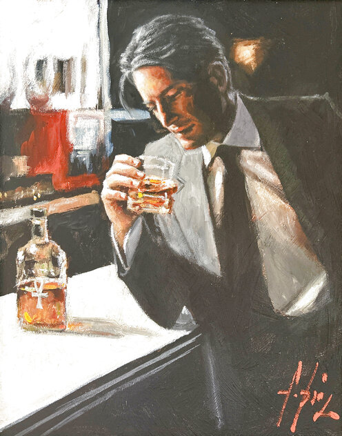 Study for Proud to Be a Man V 2018 31x27 Oil on Canvas = Signed Twice Original Painting by Fabian Perez Study for Proud to Be a Man V 2018 31x27 Oil on Canvas = Signed Twice Original Painting by Fabian Perez