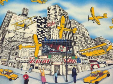 Hailing a Sky Cab 1990 Limited Edition Print - Linnea Pergola Hailing a Sky Cab 1990 Limited Edition Print - Linnea Pergola