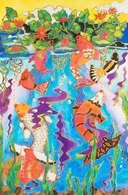 Koi Fish Pond 2009 Limited Edition Print by Linnea Pergola