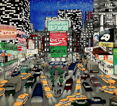 Signs of the Times 1990 - New York, NYC - Times Square Limited Edition Print - Linnea Pergola