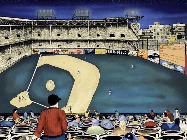 Old Ball Game 1990 - New York Limited Edition Print by Linnea Pergola