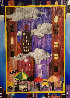 City Rain 2005 32x26 Original Painting by Linnea Pergola - 0