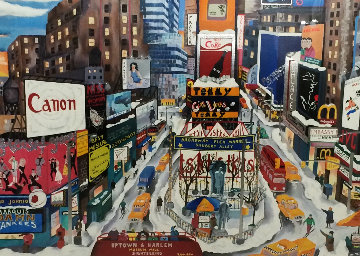 Broadway NYC: The Great Way 1995 Limited Edition Print - Linnea Pergola Broadway NYC: The Great Way 1995 Limited Edition Print - Linnea Pergola