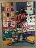 A Taste of Times Square 2001 30x24 - New York, NYC Original Painting by Linnea Pergola - 3