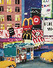 A Taste of Times Square 2001 30x24 - New York, NYC Original Painting by Linnea Pergola - 0