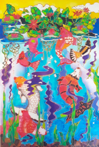 Koi Fish Pond 2009 Limited Edition Print - Linnea Pergola