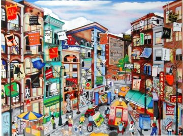 Soho Sights New York 1997 43x53 Huge Limited Edition Print - Linnea Pergola Soho Sights New York 1997 43x53 Huge Limited Edition Print - Linnea Pergola