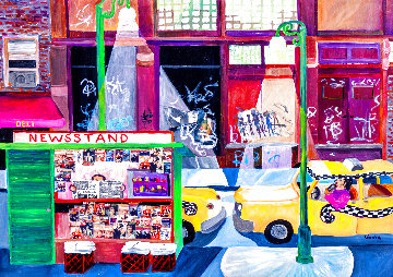 Taxi Driver - Hershey Break 29x35 Original Painting - Linnea Pergola