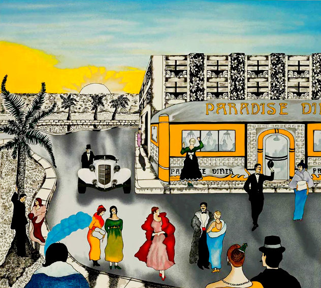 Paradise Diner 1990 - Huge Limited Edition Print by Linnea Pergola