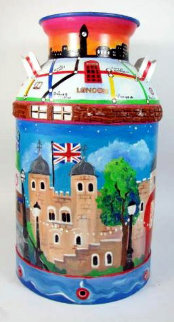 Favorite London Places 1985 23x13 Original Painting - Linnea Pergola Favorite London Places 1985 23x13 Original Painting - Linnea Pergola