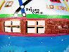 Favorite London Places 1985 23x13 Original Painting by Linnea Pergola - 2 Favorite London Places 1985 23x13 Original Painting by Linnea Pergola - 2