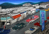 Cruise Night 1990 29x40 Super Huge Original Painting by Linnea Pergola - 0 Cruise Night 1990 29x40 Super Huge Original Painting by Linnea Pergola - 0