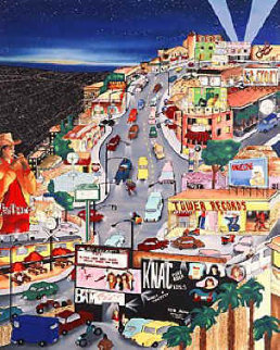 Sunset Over Sunset, Hollywood PP 1992 Limited Edition Print - Linnea Pergola Sunset Over Sunset, Hollywood PP 1992 Limited Edition Print - Linnea Pergola