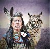 Spotted Feather (Blackfeet) 1987 24x24 Original Painting by Gregory Perillo - 0
