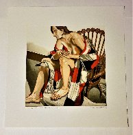 Hunzinger Chair And Wooden Swan 1995 Limited Edition Print by Philip Pearlstein - 1 Hunzinger Chair And Wooden Swan 1995 Limited Edition Print by Philip Pearlstein - 1